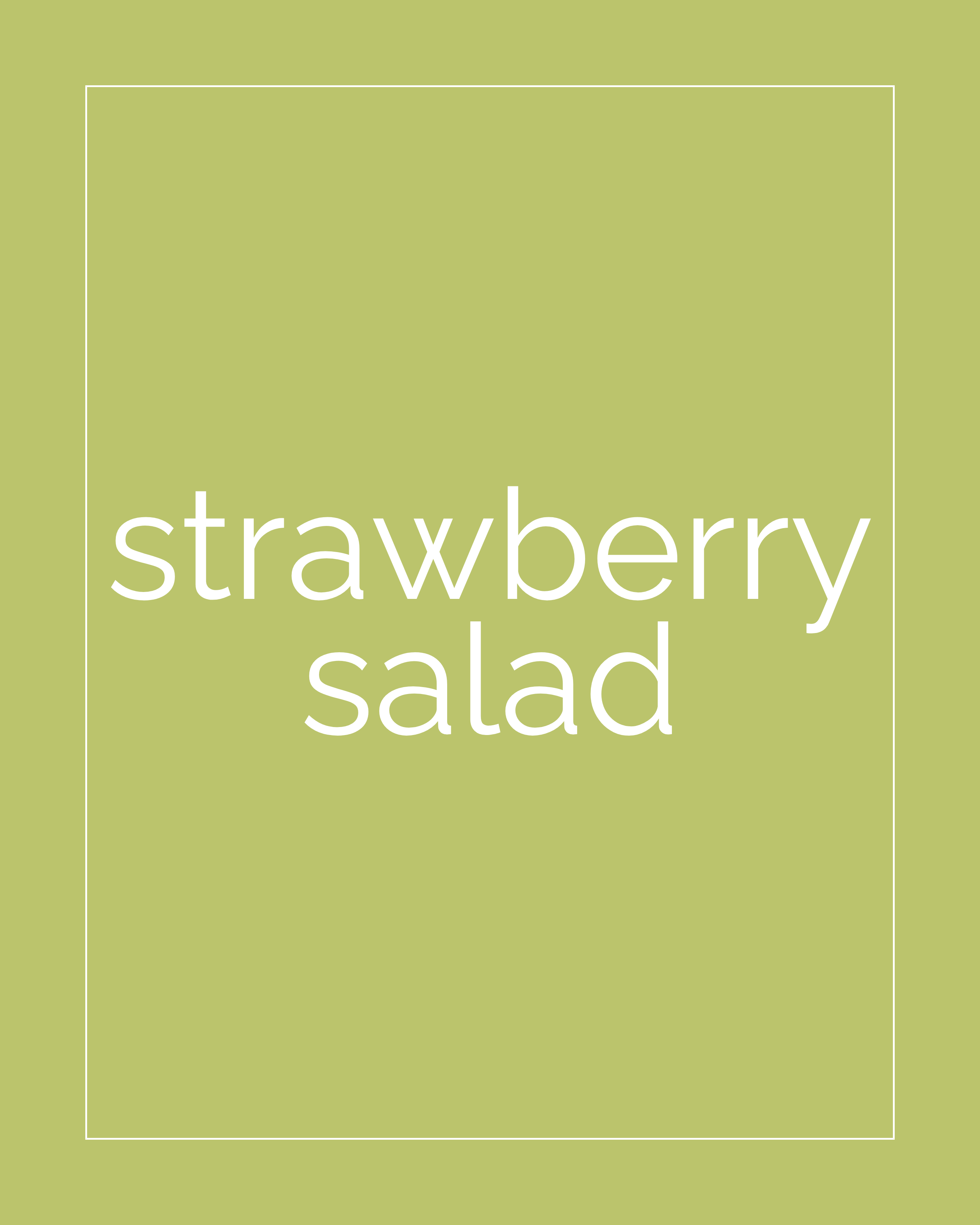 Strawberry Salad