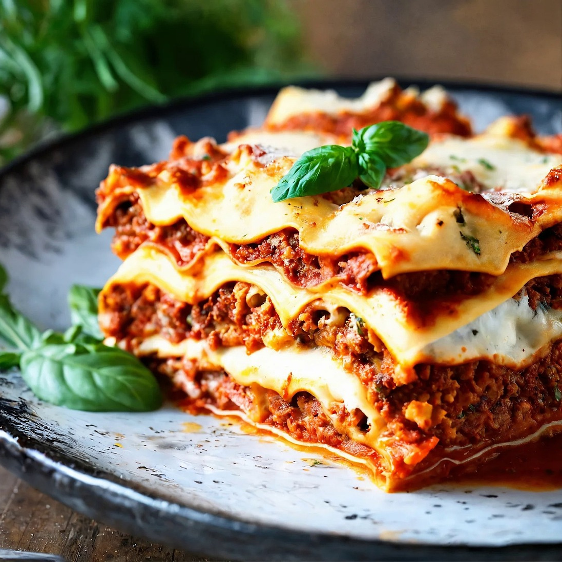 Lasagna & Caesar Salad