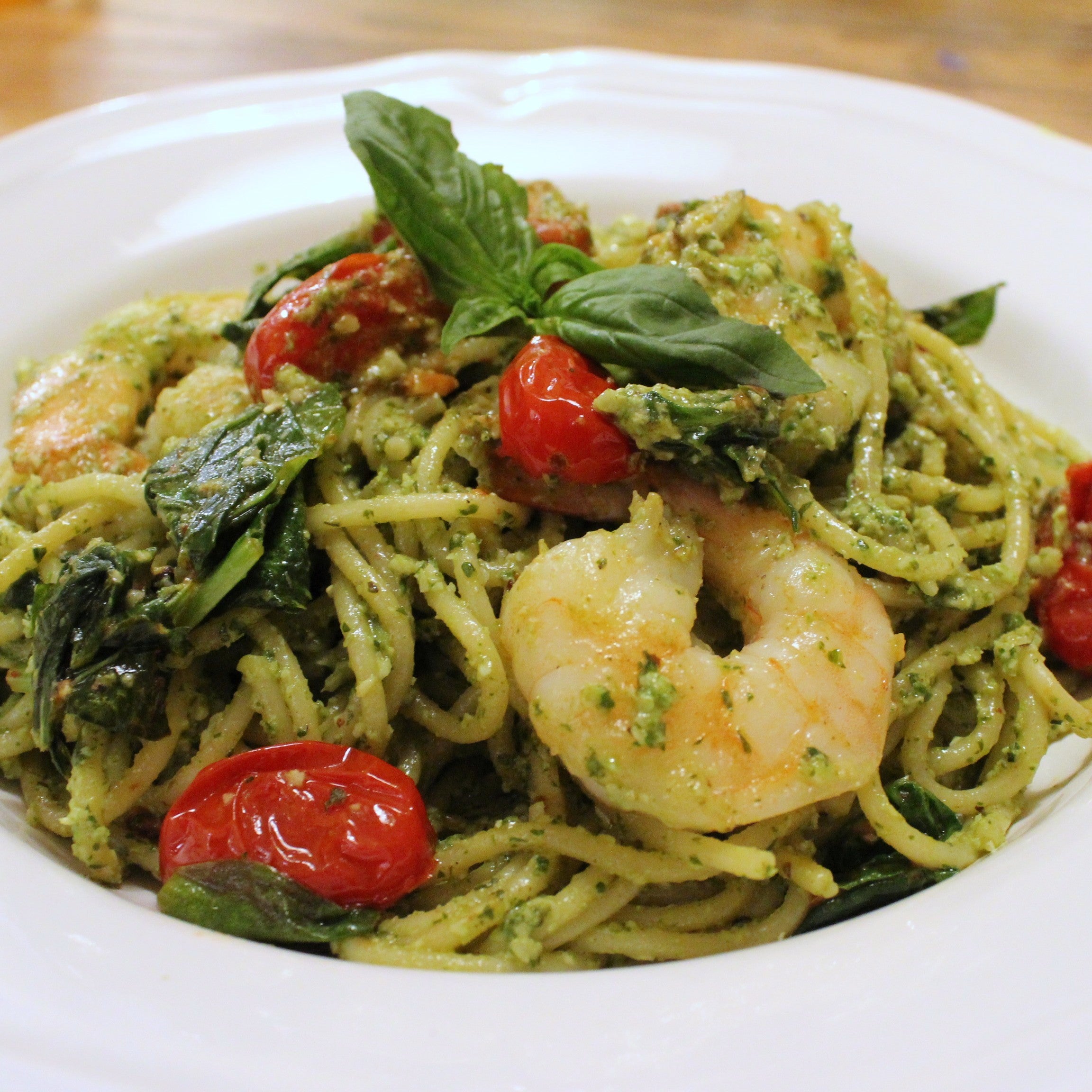 Shrimp Pesto Pasta